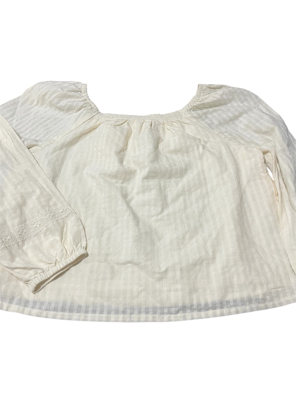 Wonder Nation Girlβs White Lace Trend Top